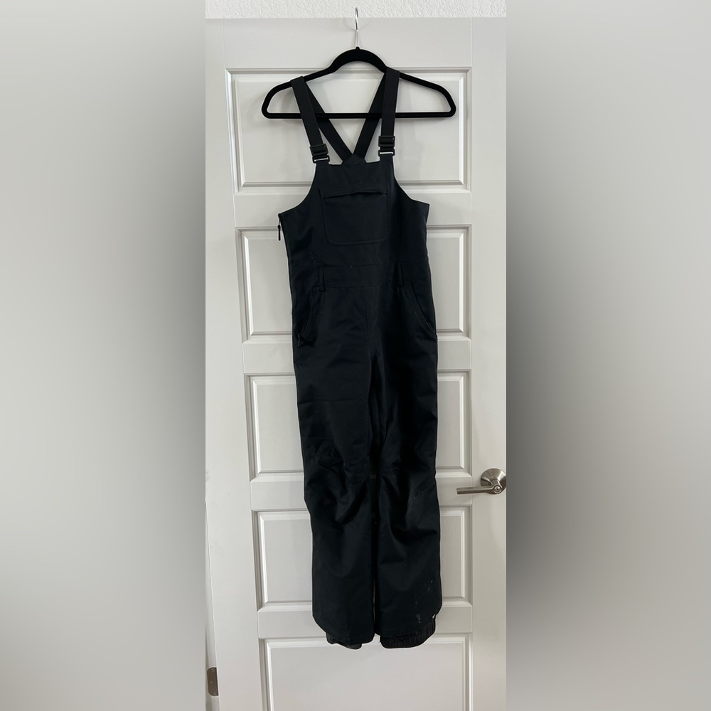Roxy Non Stop Insulated Bib Snowboard pants size 12 Girls in black.